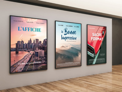 Affiche sur papier ordinaire